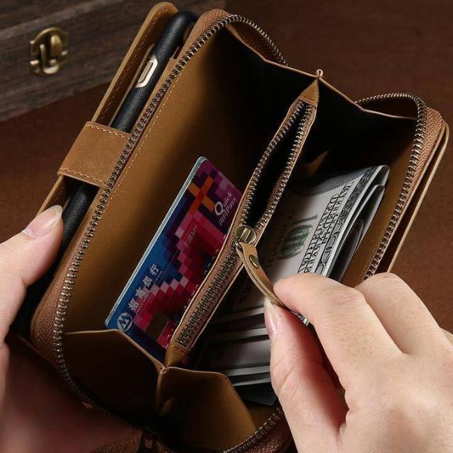 Gadgets d'Eve bijoux Étui-Housse en cuir style vintage, et portefeuille pour Iphone et Samsung