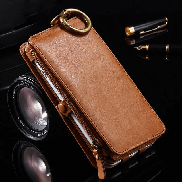 Gadgets d'Eve bijoux Étui-Housse en cuir style vintage, et portefeuille pour Iphone et Samsung